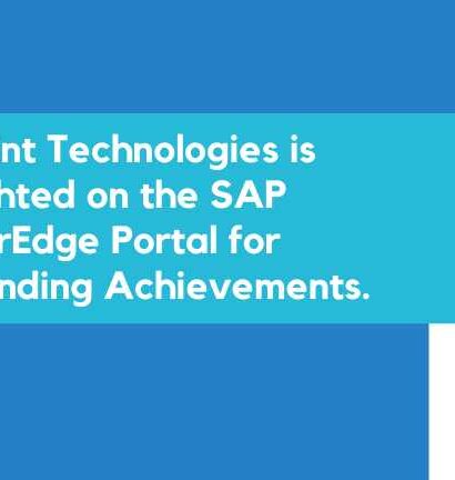 Blueprint Technologies is highlighted on the SAP PartnerEdge Portal for Outstanding Achievements.